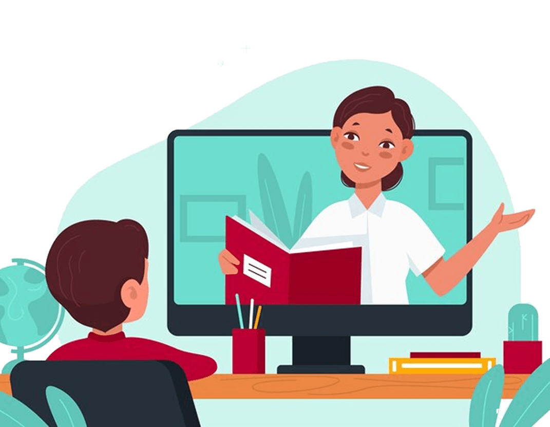 Person learning online