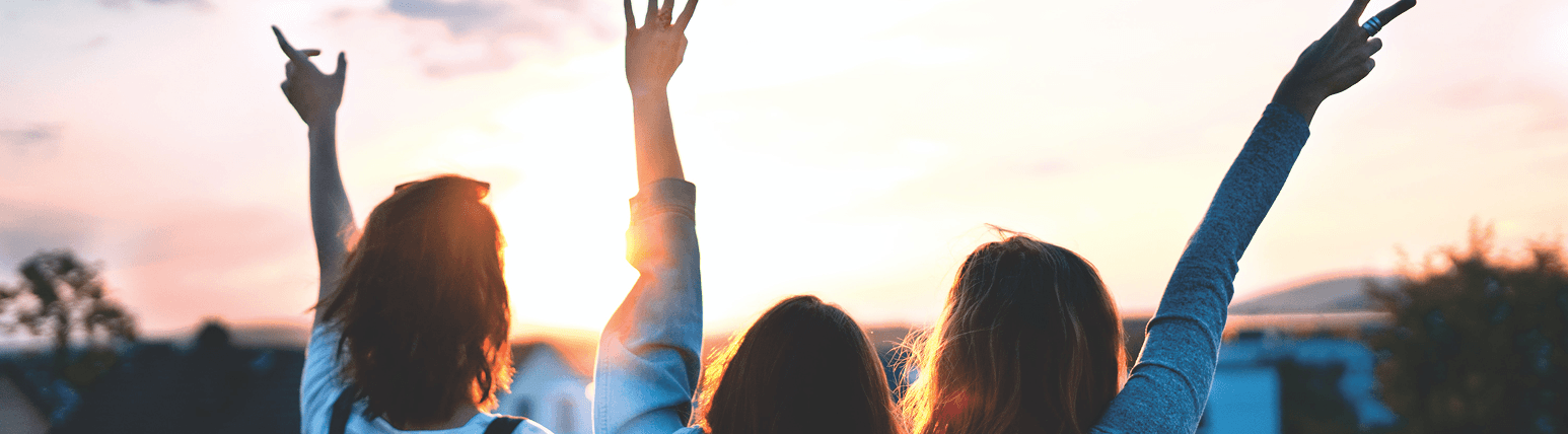 People celebrating - CTA background