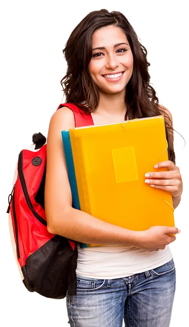 Female student with tablet